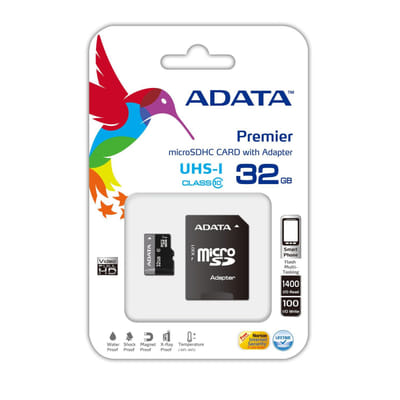 ADATA Premier microSDHC UHS-I U1 Class10 32GB Flash Memory 32 Go Class 10