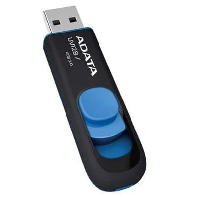 ADATA DashDrive UV128 32GB USB flash drive 32 Go USB Type-A 3.2 Gen 1 (3.1 Gen 1) Black, Blue