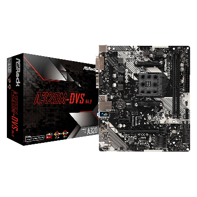 Asrock A320M-DVS R4.0 Emplacement AM4 Micro ATX AMD A320