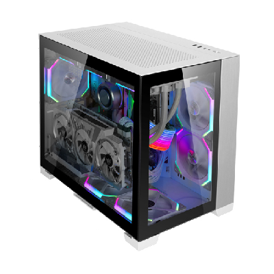 Lian Li O11-Dynamic-mini Mini Tower Blanc