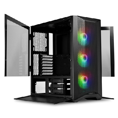 Lian Li LANCOOL II MESH RGB Midi Tower Noir, Transparent Lian Li LANCOOL II MESH RGB Midi Tower Noir, Transparent