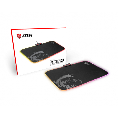 MSI AGILITY GD60 Noir, Gris Tapis de souris de jeu