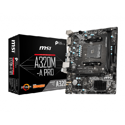 MSI A320M-A PRO Emplacement AM4 Micro ATX AMD A320 MSI A320M-A PRO Emplacement AM4 Micro ATX AMD A320