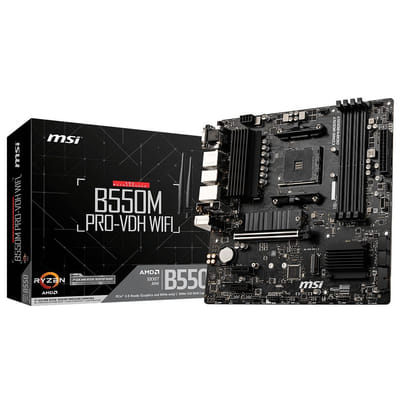 MSI B550M PRO-VDH WIFI motherboard AMD B550 AM4 micro ATX