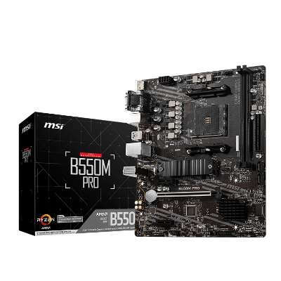 MSI B550M PRO carte mère AMD B550 Emplacement AM4 micro ATX (7D14-006R) MSI B550M PRO carte mère AMD B550 Emplacement AM4 micro ATX (7D14-006R)
