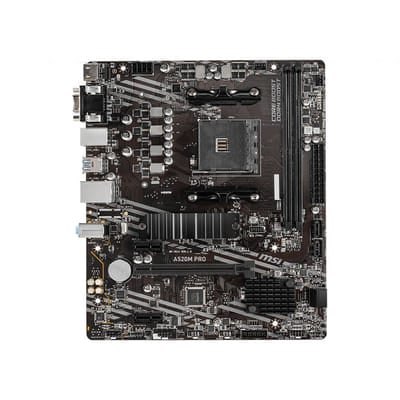 MSI A520M PRO carte mère AMD A520 Emplacement AM4 micro ATX (7D14-005R)