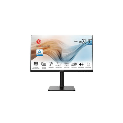 MSI مودرن MODERN MD241P 23.8" LCD فائق الدقة 5 مللي ثانية أسود