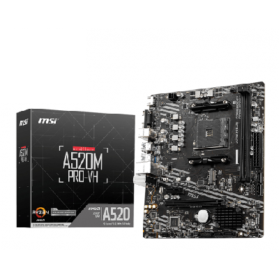 MSI A520M PRO-VH carte mère AMD A520 Emplacement AM4 micro ATX MSI A520M PRO-VH carte mère AMD A520 Emplacement AM4 micro ATX
