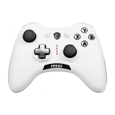 MSI Force GC20 V2 Blanc USB 2.0 Manette de jeu Analogique/Numérique Android, PC