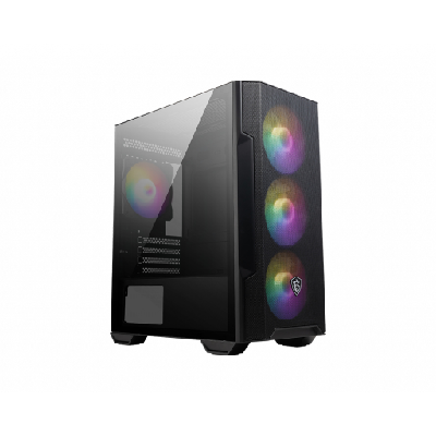 MSI MAG FORGE M100R unité centrale Midi Tower Noir, Transparent