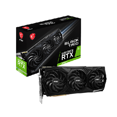 MSI GeForce RTX 3090 Ti BLACK TRIO 24G NVIDIA 24 Go GDDR6X MSI GeForce RTX 3090 Ti BLACK TRIO 24G NVIDIA 24 Go GDDR6X