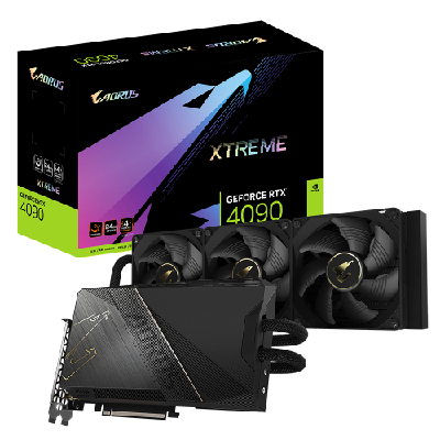 Gigabyte AORUS XTREME AORUS GeForce RTX 4090 XTREME WATERFORCE 24G NVIDIA 24 Go GDDR6X