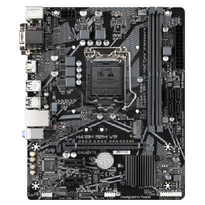 Gigabyte H410M S2H V2 carte mère Intel H410 LGA 1200 micro ATX Gigabyte H410M S2H V2 carte mère Intel H410 LGA 1200 micro ATX