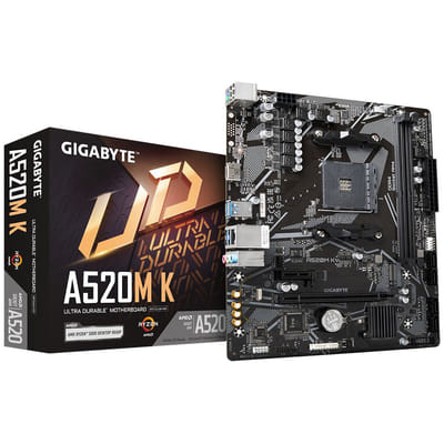Gigabyte A520M K (rev. 1.0) AMD A520 مقبس AM4 ميكرو ATX