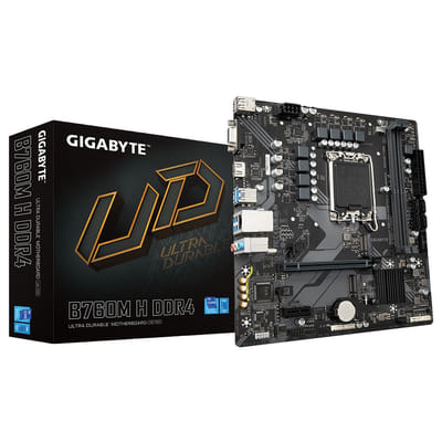 جيجابايت B760M H DDR4 (الإصدار 1.0) إنتل B760 إكسبريس LGA 1700 ميكرو ATX