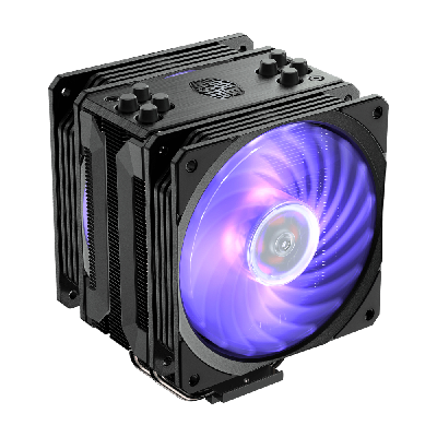 Cooler Master Hyper 212 RGB Black Edition w/LGA1700 Boitier PC, Processeur Refroidisseur 12 cm Noir