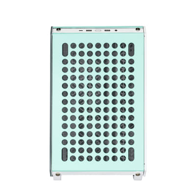 Cooler Master QUBE 500 Flatpack Macaron Edition Midi Tower Crème, Couleur menthe, Rose