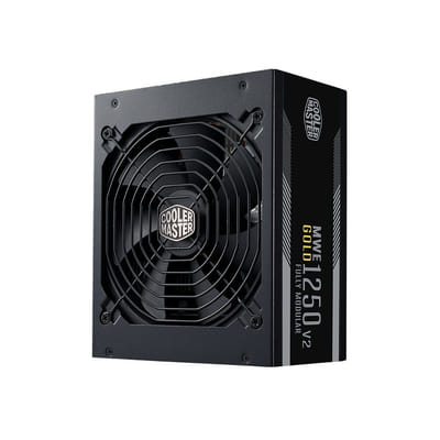 Cooler Master MWE Gold 1250 V2 ATX 3.1 وحدة تزويد الطاقة 1250 واط 24-pin ATX سوداء