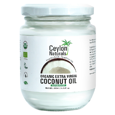 Ceylon Naturals – Huile de coco extra vierge Bio – 200 ml