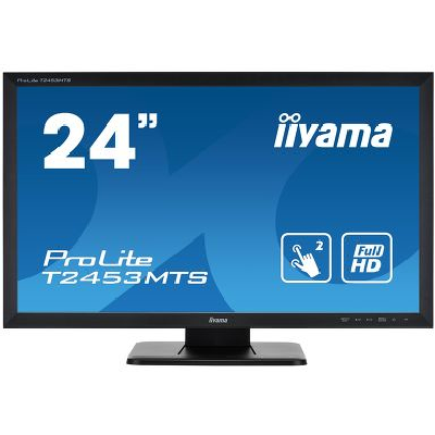iiyama ProLite T2453MTS-B1 écran plat de PC 59,9 cm (23.6") 1920 x 1080 pixels Full HD LED Écran tactile Dessus de table Noir (T2453MTS-B1)