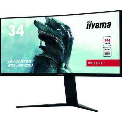 iiyama G-MASTER GB3466WQSU-B1 flat screen PC monitor 86.4 cm (34") 3440 x 1440 pixels UltraWide Quad HD LED Black