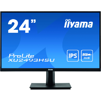 iiyama ProLite XU2493HSU-B1 écran plat de PC 60,5 cm (23.8") 1920 x 1080 pixels Full HD LED Noir (XU2493HSU-B1)