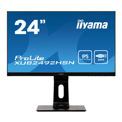 iiyama ProLite XUB2492HSN-B1 écran plat de PC 60,5 cm (23.8") 1920 x 1080 pixels Full HD LED Noir (XUB2492HSN-B1)