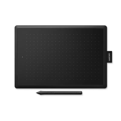 واكوم ون باي سمول لوح رسم أسود 2540 نقطة في البوصة 152 × 95 مم USB