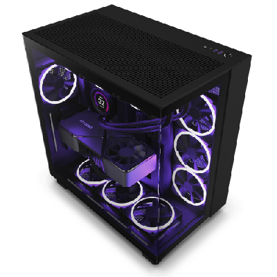 NZXT H9 All Black Midi Tower Noir NZXT H9 All Black Midi Tower Noir