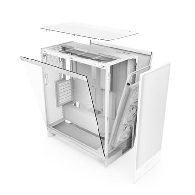 NZXT H7 Flow RGB برج ميدي أبيض