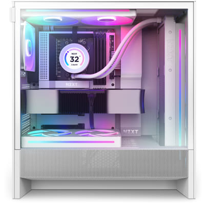 NZXT H5 Flow RGB برج ميدي أبيض