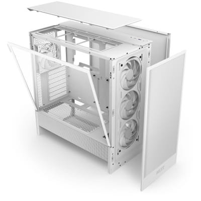 NZXT H5 Flow RGB برج ميدي أبيض