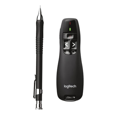 Logitech R400 - RF - USB - 15 m - Noir (910-001356)