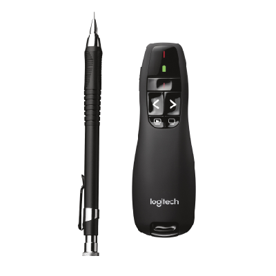 Logitech R400 - RF - USB - 15 m - Noir (910-001356)