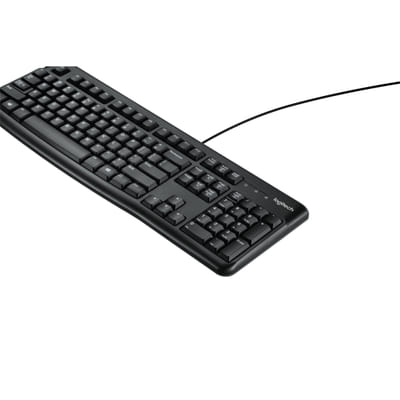 Logitech K120 Corded Keyboard USB QWERTY English Black
