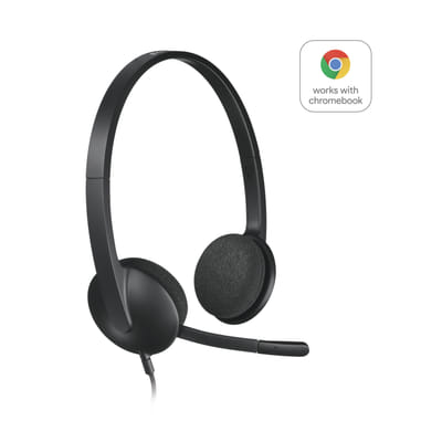 Logitech H340 سماعة رأس كمبيوتر USB مع صوت رقمي