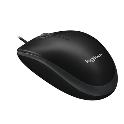 Logitech B100 فأرة مريحة للاستخدام باليدين USB نوع-A ضوئية 800 DPI