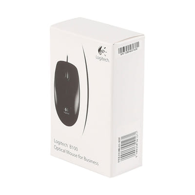 Logitech B100 فأرة مريحة للاستخدام باليدين USB نوع-A ضوئية 800 DPI