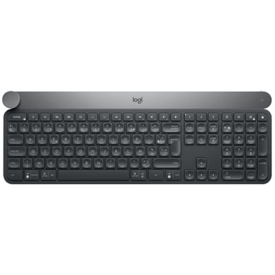 Logitech Craft wireless RF keyboard + Bluetooth AZERTY French Black, Gray (920-008497)