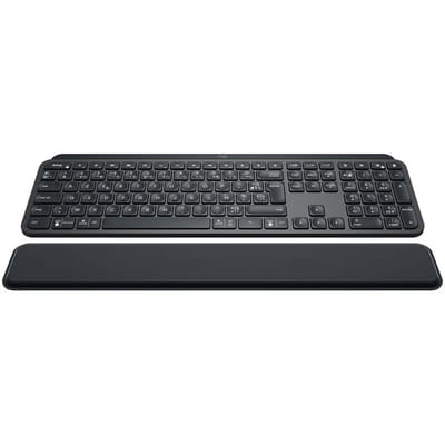 Logitech MX Keys Advanced Wireless Illuminated Keyboard RF Wireless + Bluetooth AZERTY French Graphite