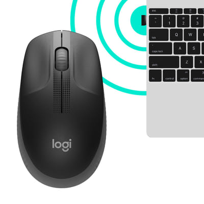 فأرة Logitech M190 لاسلكية بحجم كامل