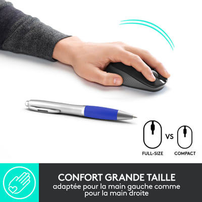 فأرة Logitech M190 لاسلكية بحجم كامل