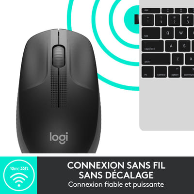 فأرة Logitech M190 لاسلكية بحجم كامل
