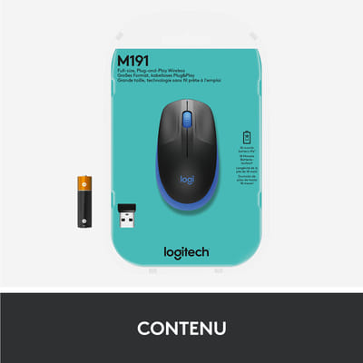 Logitech M190 Full-Size Wireless Mouse
