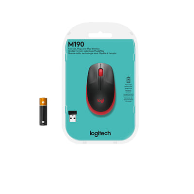Logitech M190 Full-Size Wireless Mouse (910-005908)
