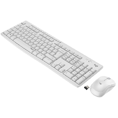 Logitech MK295 Silent Wireless Combo clavier USB AZERTY Français Blanc