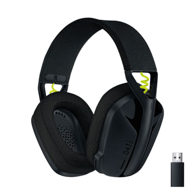 Logitech G G435 LIGHTSPEED سماعة ألعاب لاسلكية سماعة فوق الأذن بلاي بلوتوث أسود