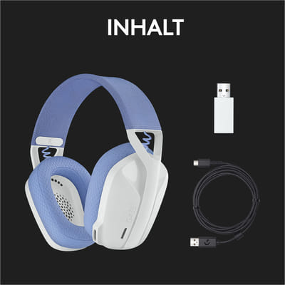 Logitech G G435 Wireless Headphones Play Bluetooth White