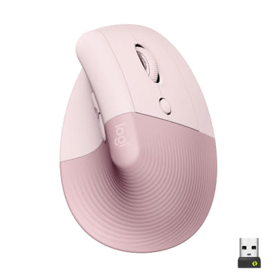 فأرة Logitech Lift يمينية لاسلكية RF + Bluetooth ضوئية 4000 DPI