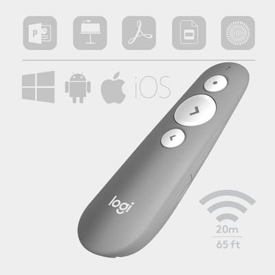 LOGITECH R500s Laser Presentation Remote - MID GREY - EMEA (910-006520)